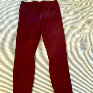 Maroon leggings